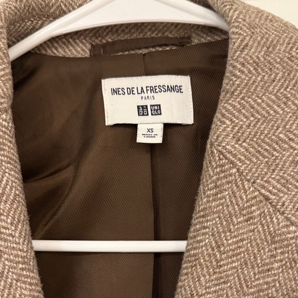 Brown Herringbone Blazer - Picture 2 of 6